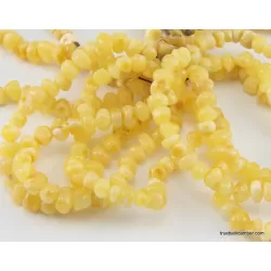 10 Butter BAROQUE beads Baltic amber adult stretch bracelets