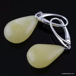 Butter drops Baltic amber earrings