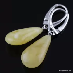 Butter drops Baltic amber earrings