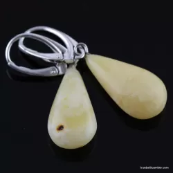 Butter drops Baltic amber earrings