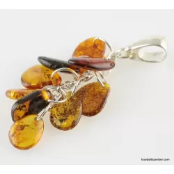 Dangling pieces Baltic amber pendant