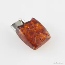 Small Baltic amber CARVED pendant