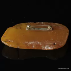Vintage Baltic amber brooch