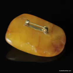 Vintage Baltic amber brooch