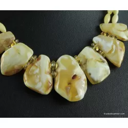 Vintage unique pieces Baltic amber choker 17in
