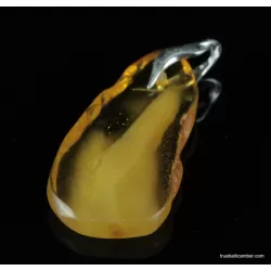 Baltic amber CARVED pendant