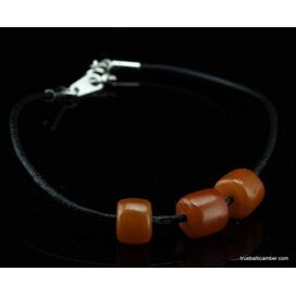 Baltic amber beaded string bracelet