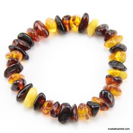 Rounded Nuggets Baltic amber bracelet