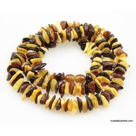 Multi CHIPS Baltic amber necklace