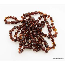 10 Ruby BAROQUE Baltic amber teething bracelets