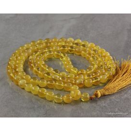 Tibetan Buddhist Mala Prayer 108 Baltic amber butter beads