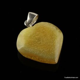 Butter HEART Baltic amber pendants
