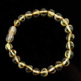 BAROQUE beads Baltic amber bracelet 18cm