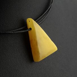 Triangle Shaped Baltic Amber Pendant