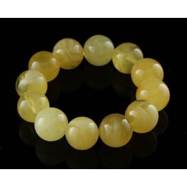 17MM Butter Round Beads Baltic Amber Bracelet
