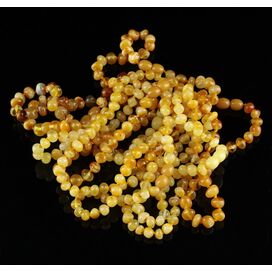 10 Butter Baltic Amber Anklets 25cm