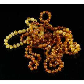 8 Butter Baltic Amber Anklets 25cm