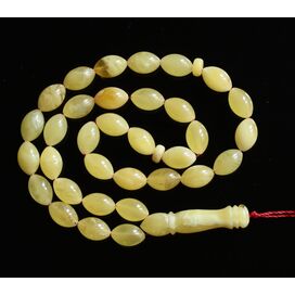 Islamic 33 OLIVE Prayer BALTIC AMBER 6MM Beads Muslim Rosary