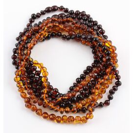 7 BAROQUE Baby teething Baltic amber necklaces 32cm
