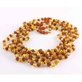 5 BAROQUE beads Baltic amber adult necklaces 52cm
