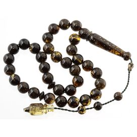 Islamic 33 Prayer ROUND Baltic amber 10MM beads