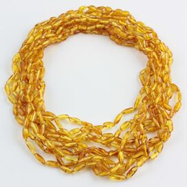 10 Honey BEANS Baltic amber adult wholesale necklaces 51cm