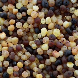 Natural Raw BAROQUE Baltic amber holed loose beads