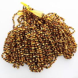 100 Multi CHIPS Baltic amber teething necklaces 32cm