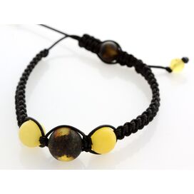 Shamballa Baltic Amber Bracelet for Adults