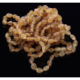 10 Raw Honey BEANS Baltic amber adult bracelets 19cm