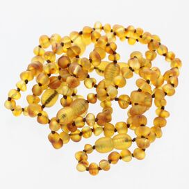 6 Raw Honey BAROQUE Baltic amber teething bracelets 14cm