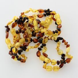 10 BEANS n NUGGETS teething Baltic amber bracelets 14cm