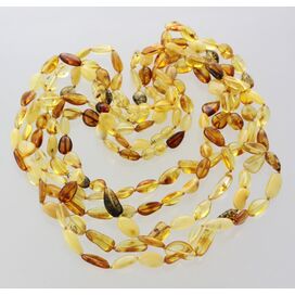 5 Mix BEANS Baltic amber adult necklaces 51cm