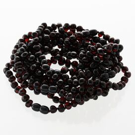 10 Cherry Baltic Amber Bracelets Anklets 25cm