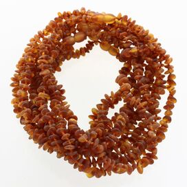 10 Big Raw Cognac CHIPS Baltic amber teething necklaces 32cm
