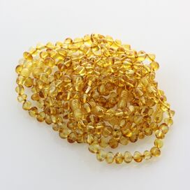 10 Honey BAROQUE Baltic amber adult bracelets 21cm