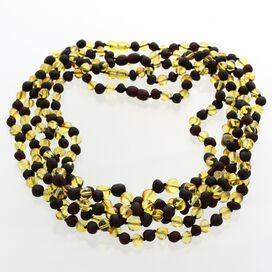5 BAROQUE beads Baltic amber adult necklaces 50cm