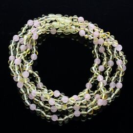 5 Lemon Gems Baltic Amber teething necklaces 33cm