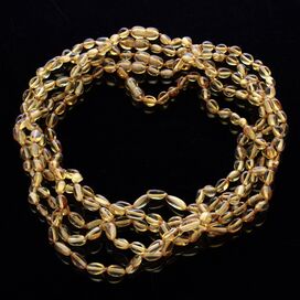 5 Honey BEANS Baltic amber adult wholesale necklaces 46cm