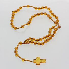 Christian ROSARY made of natural Baltic amber