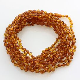 10 Honey BEANS Baby teething Baltic amber necklaces 32cm