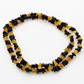 2 Multi CHIPS Baltic amber necklaces 46cm