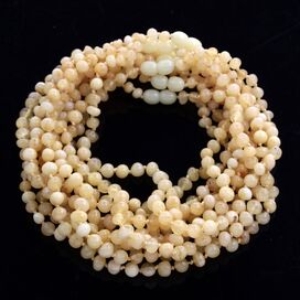 10 Milk BAROQUE teething Baltic amber necklaces 32cm