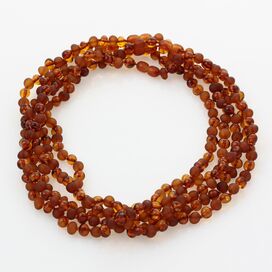 5 BAROQUE beads Baltic amber adult necklaces 45cm