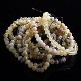 10 Marble BAROQUE Baltic amber adult stretch bracelets 19cm