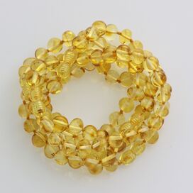 5 Big Honey BAROQUE Baltic amber adult bracelets 20cm