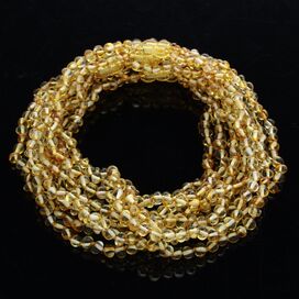 10 Honey BAROQUE teething Baltic amber necklaces 36cm