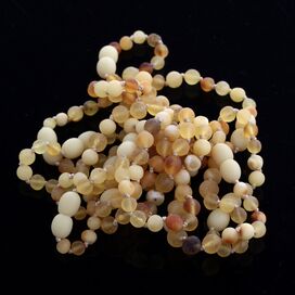 10 Raw Mix BAROQUE Baltic amber teething bracelets 14cm