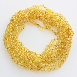 10 Honey BAROQUE teething Baltic amber necklaces 35cm