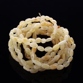 10 Milk BEANS Baltic amber adult stretch bracelets 19cm